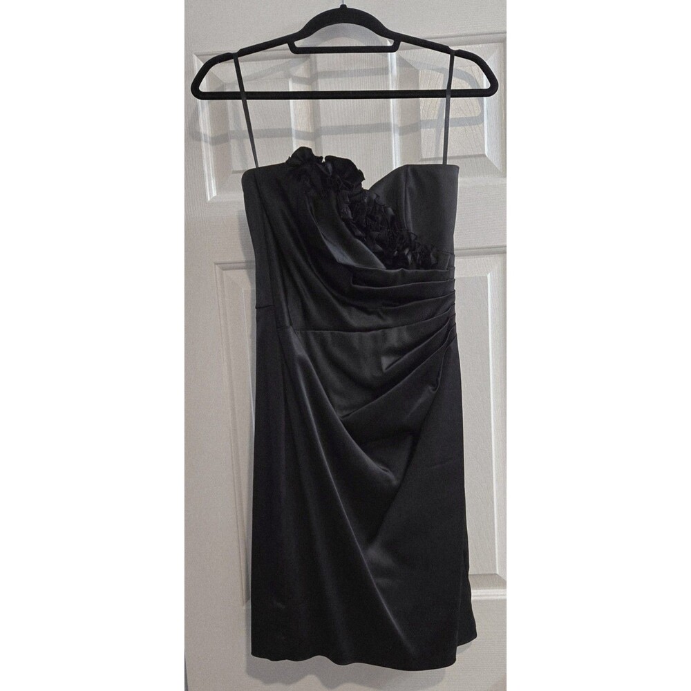 White House Black Market Cocktail Dress Women's Strapless Sweetheart Neck Size 4